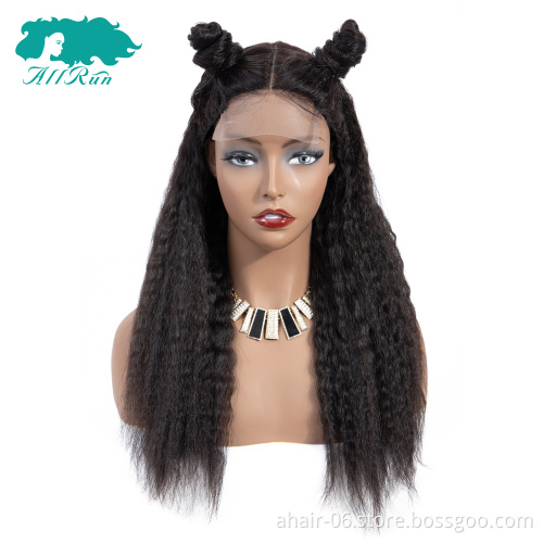 Kinky Straight 4*4 Lace Closure Swiss Lace Wigs ,10-28 Inch 10A Top Grade 100% Raw Brazilian Virgin Human Hair In Stock